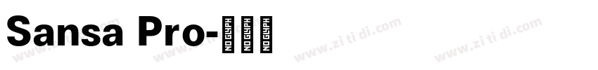 Sansa Pro字体转换 Sansa Pro字体转换